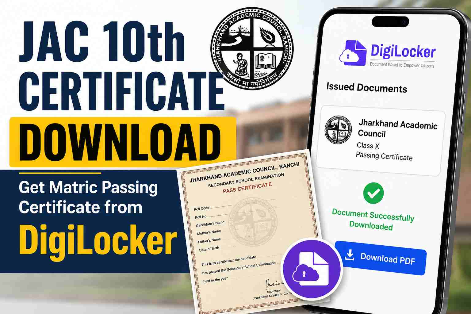 DigiLocker JAC 10th Certificate Download Guide