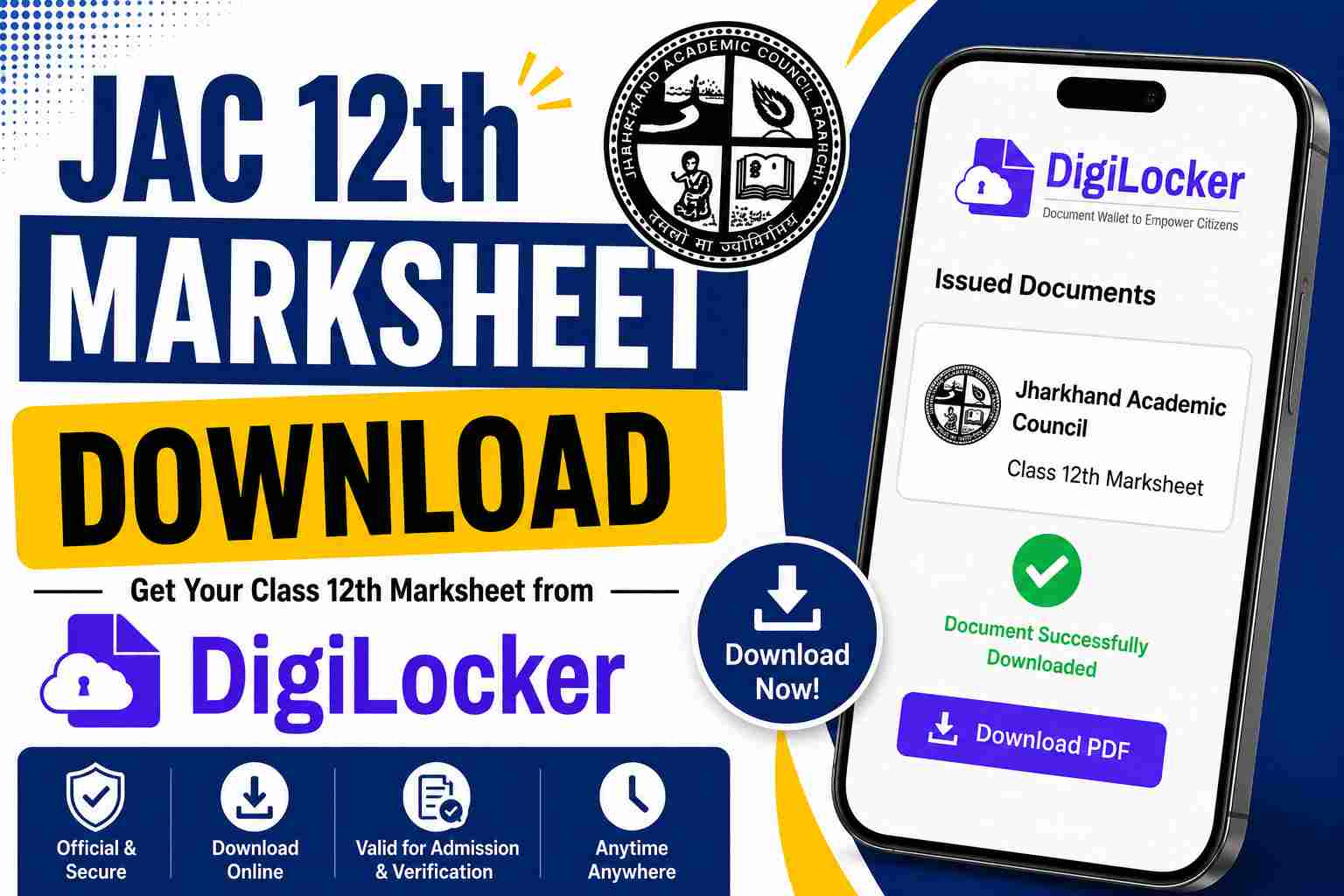 JAC 12th Marksheet Download from DigiLocker: Complete Step-by-Step Guide